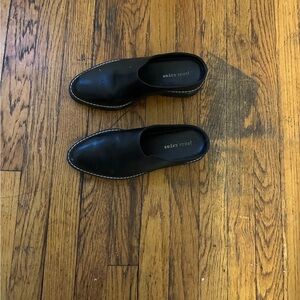Jenni Kayne Black Leather Mules